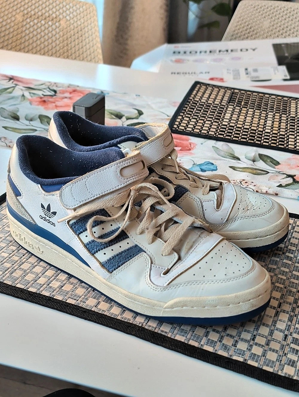 Adidas Forum Low Sneakers White & Blue US 11